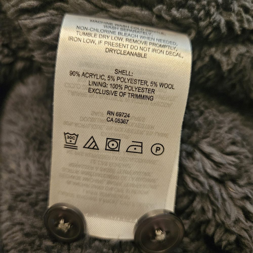 Columbia‎ Shirt Mens Large Gray Wool Blend Flannel Button Up Lined Jacket - Picture 8 of 8